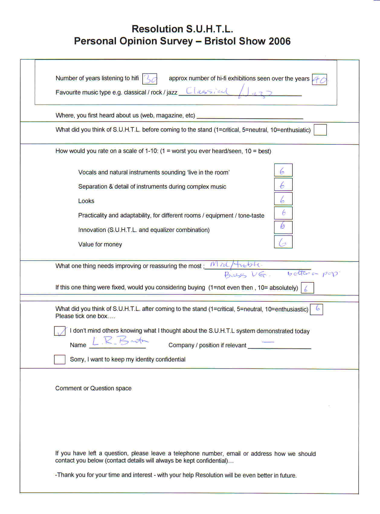 6,6,6,6,6,6 seasoned classical show-goer  